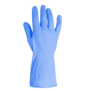 Guante Doméstico Azul Flocado