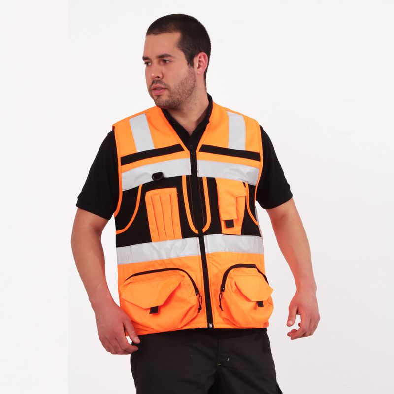 Chaleco Geologo Ingeniero naranjo