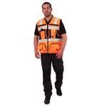 Chaleco Geologo Ingeniero naranjo