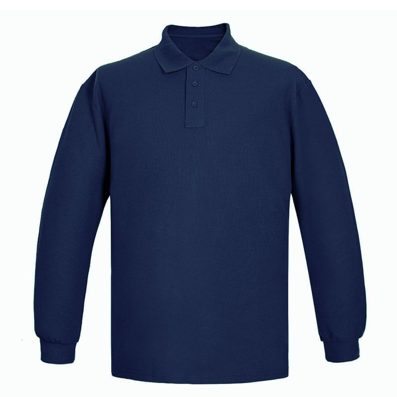Polera-pique-de-manga-larga-azul