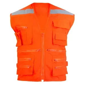 Chaleco Geologo Gabardina Con Cinta