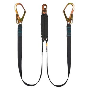 Amortiguador Tipo Y Cinta Kevlar 1.8M Mosqueton Gancho Escala