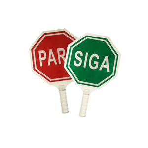 Paleta De Señalización  Pare Y Siga