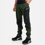 Pantalón Outdoor Verde Spandex Puma, vista lateral izquierda
